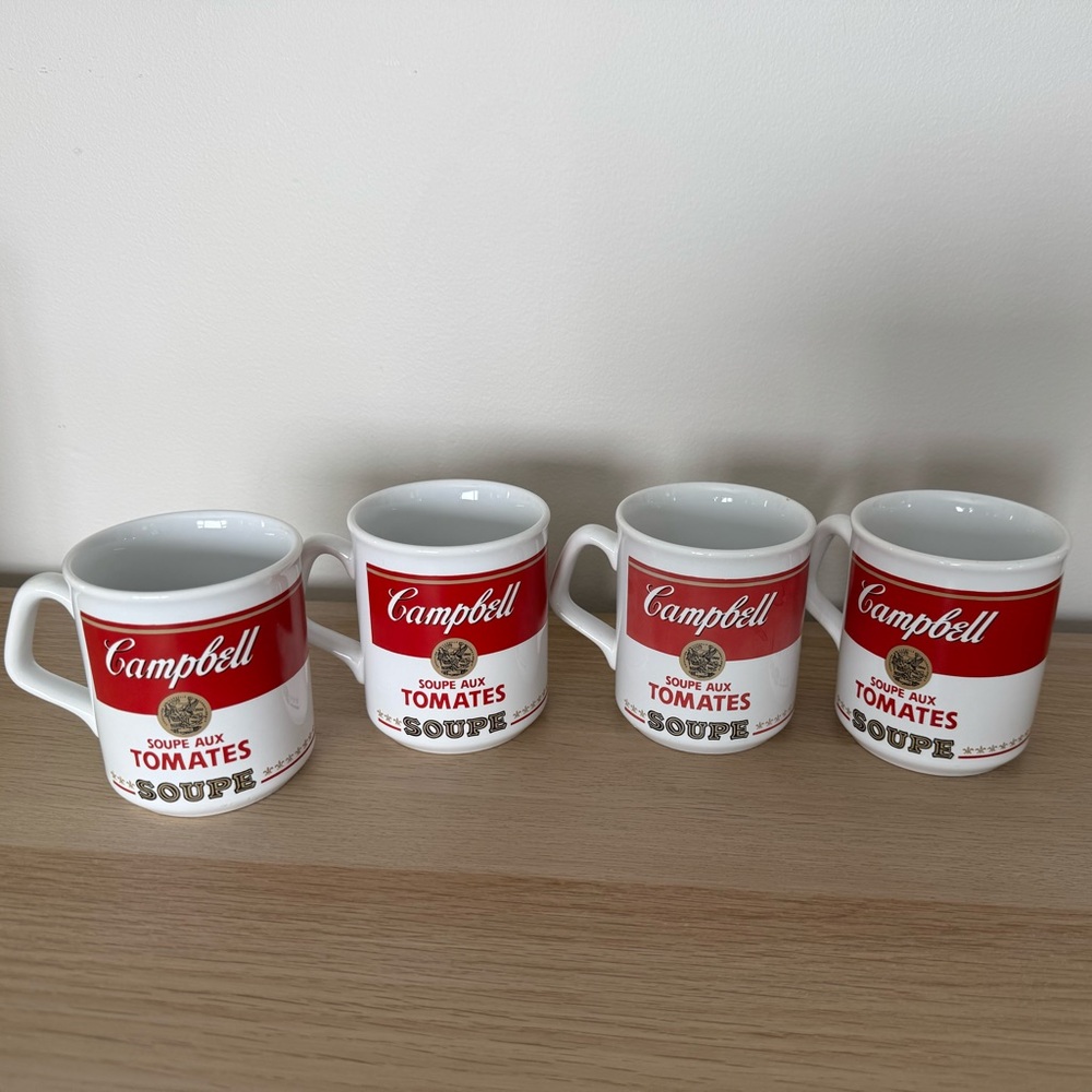 Vintage Campbell's Soup Mug set of 4